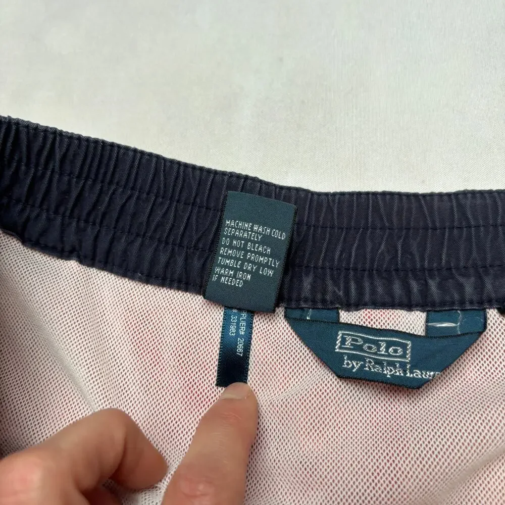 Vintage Polo Ralph Lauren Yacht Club RYC Big Pony Swim Shorts Men's Medium